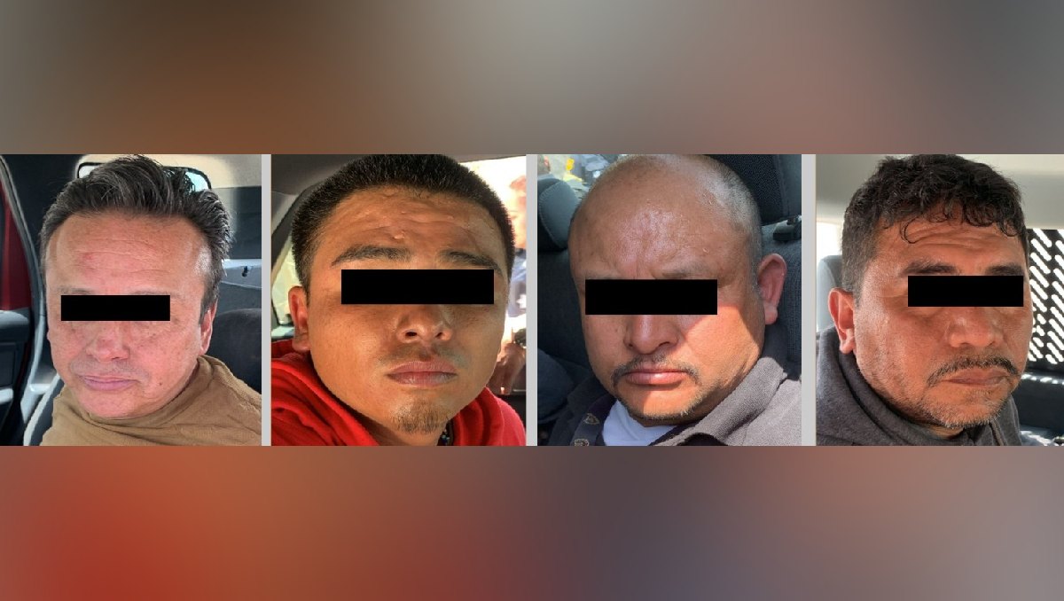 Cuatro hombres fueron detenidos en Alcolman por presuntamente robar transporte de mercancía. Foto: (Especial)