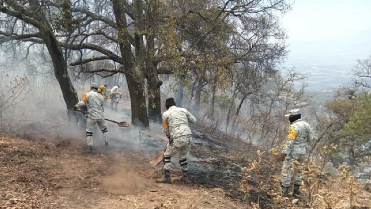 Incendio en Jerécuaro, Guanajuato.