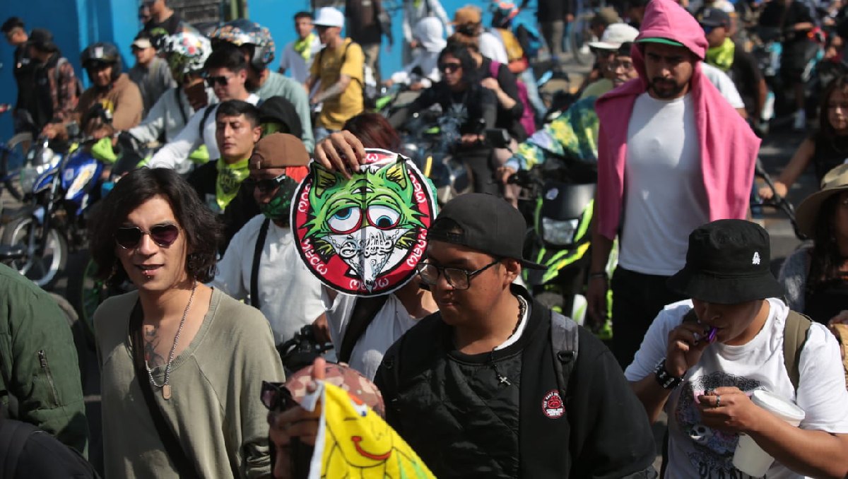 Toluqueños marchan por legalización de mariguana. Foto: (Tania Contreras)