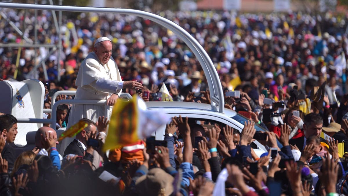 El Papa Francisco durante su visita en México | Especial