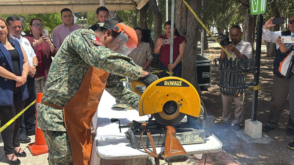 Comenzó en el municipio de Arteaga el programa de 'Canje de Armas 2025'. (Especial)