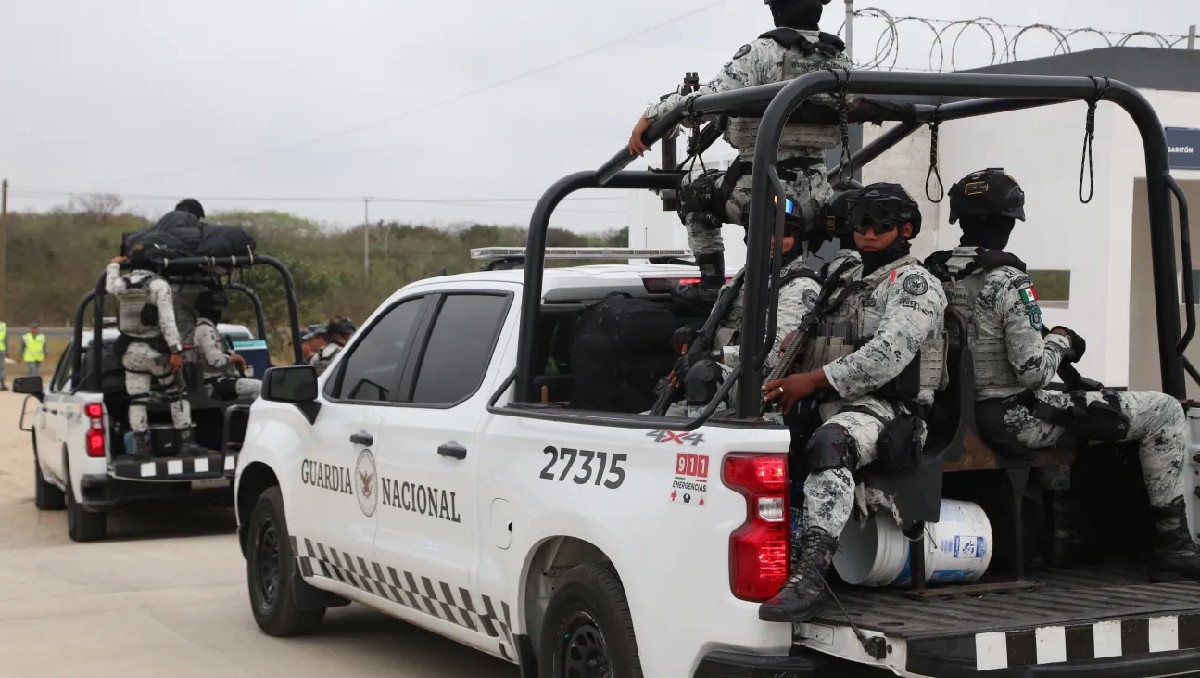 Elementos de la Guardia Nacional. (Yazmín Sánchez)