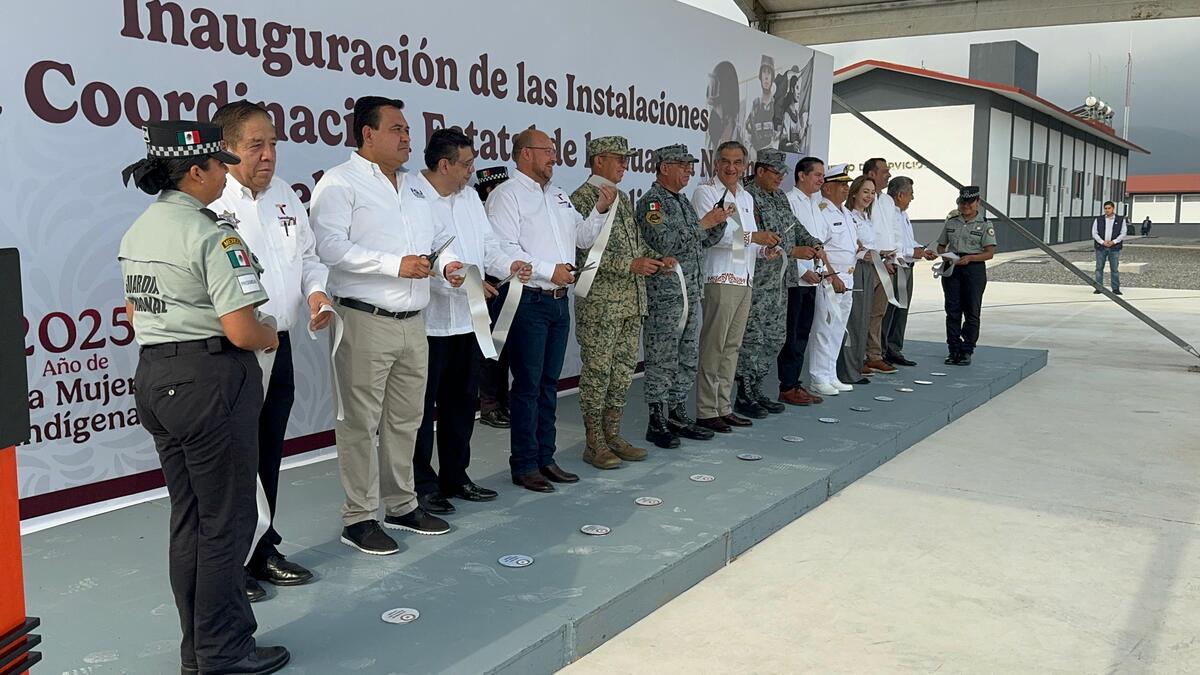 Inauguran gobernador y mandos militares, instalaciones de la Guardia Nacional en Tamaulipas