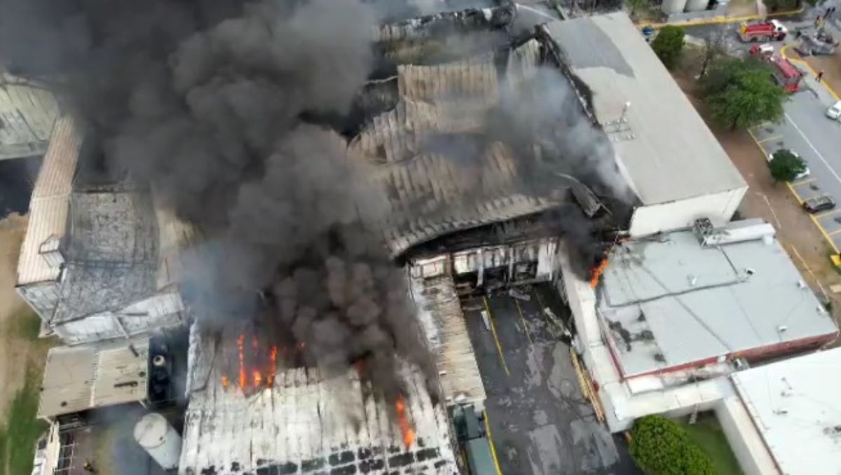 El incendio se registró en la empresa Bachoco | Oscar Soltero
