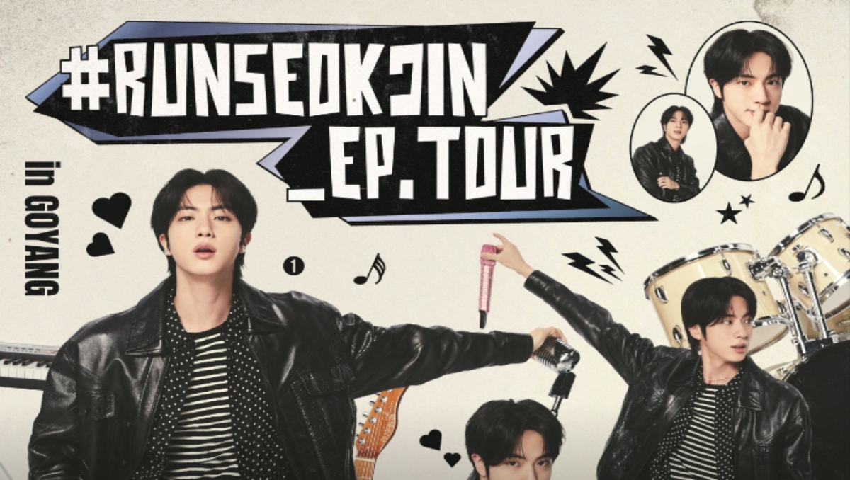 Imagen promocional de la gira "#RUNSEOKJIN_TOUR.EP",  su primera gira como solista