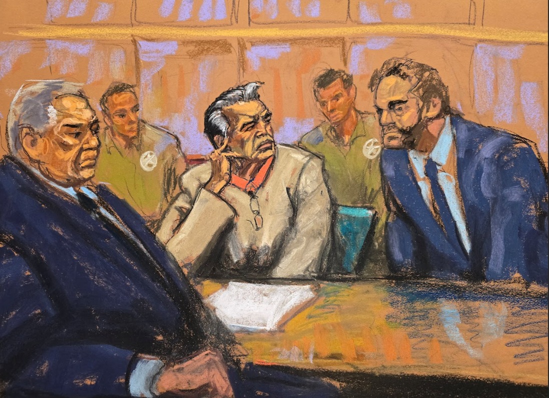 Representación del juicio a El Mayo Zambada. | Foto: Especial