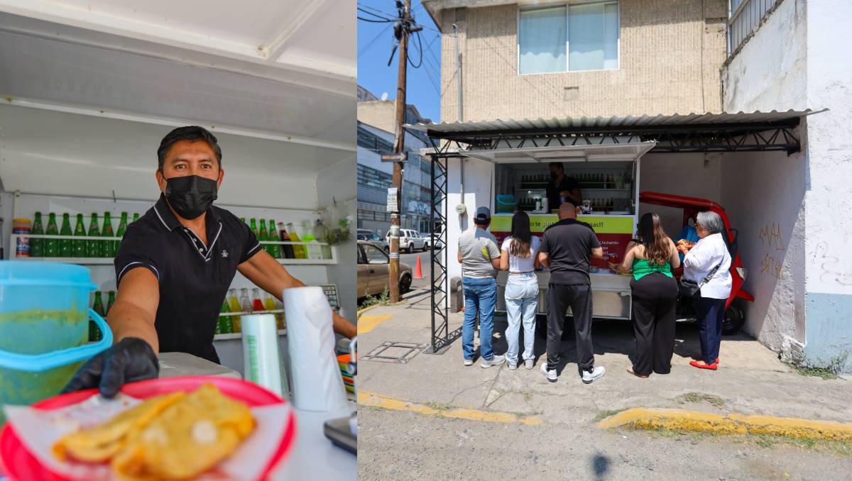 La Canasta de María, un food truck especializado en tacos de canasta en Toluca. | Fotos : Edgar Segura