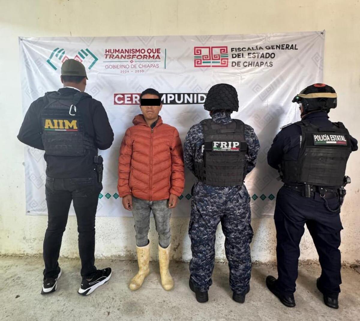 La Fiscalía de Chiapas buscará la pena máxima para el agresor. | Foto: Fiscalía de Chiapas