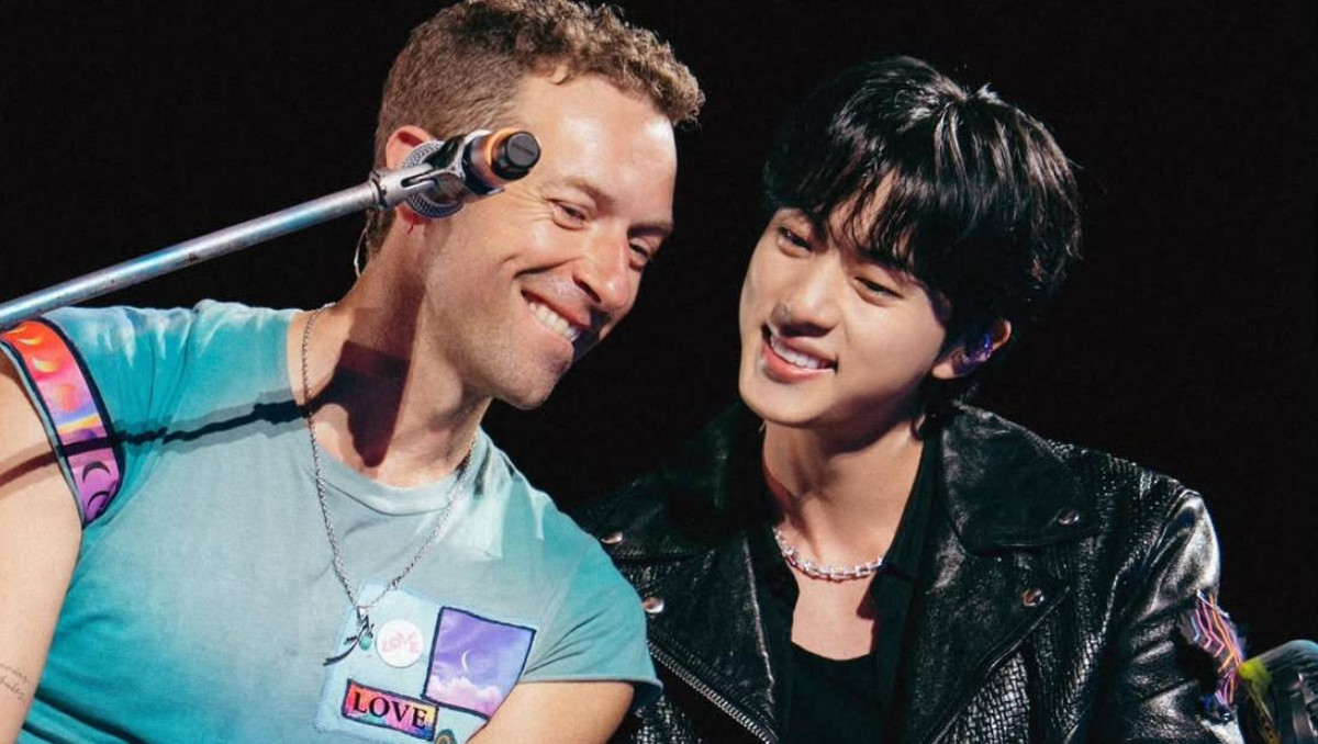 Jin de BTS sorprende a todos con su aparición en concierto de Coldplay en Seúl