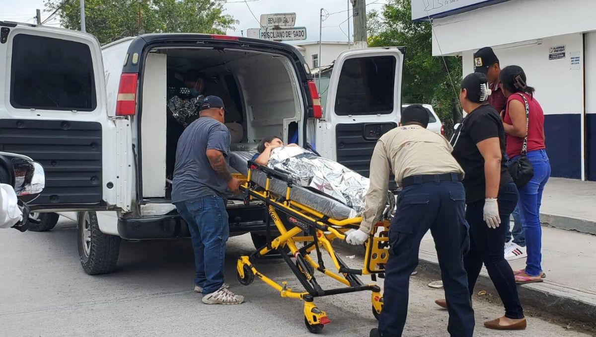 La joven fue trasladada con su bebé al hospital general de Matamoros. (Cortesía)
