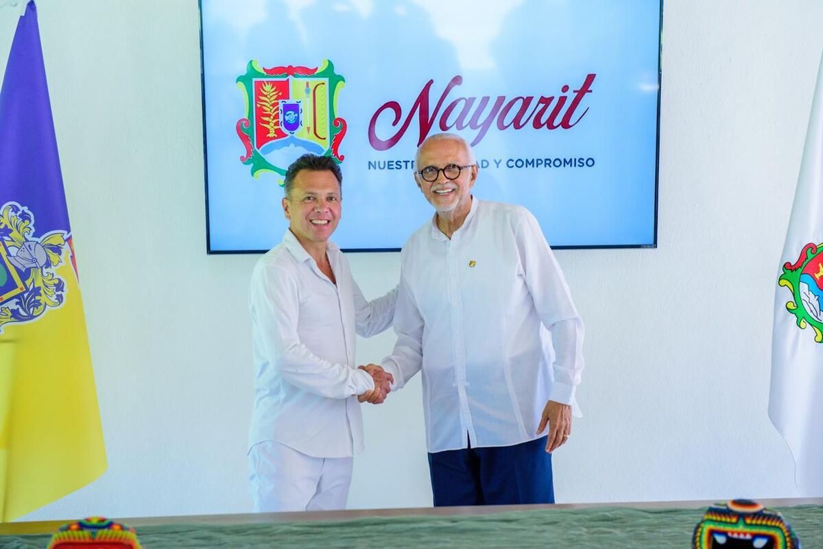 Miguel Ángel Navarro Quintero, gobernador de Nayarit y su homólogo de Jalisco, Jesús Pablo Lemus Navarro. | Especial