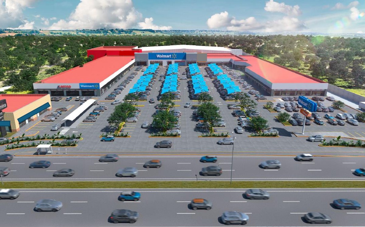 La plaza “Pabellón Altamira”, proyecto que también incluirá Starbucks, 40 locales comerciales, entre ellos un supermercado Walmart.