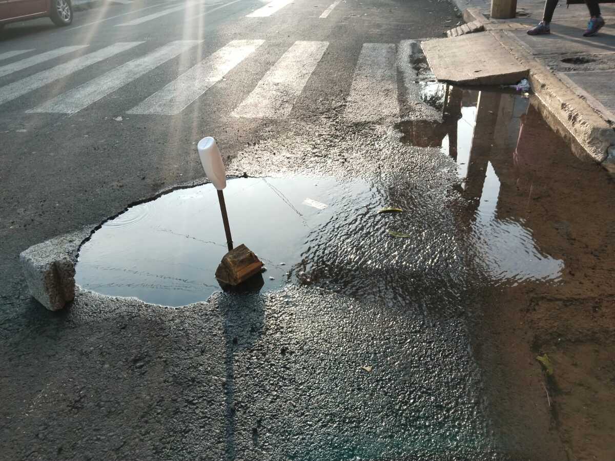 SEGIAGUA informó que el tamaño de la fuga fue de cuatro pulgadas de diámetro. | Especial