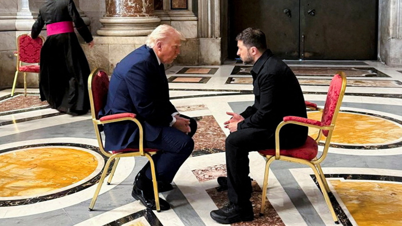 Trump y Zelenski sellan encuentro durante funeral del papa Francisco