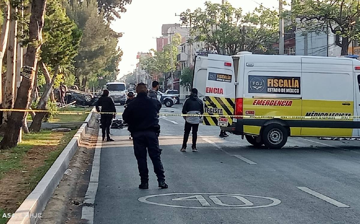 accidente de moto en Nezahualcóyotl Edomex