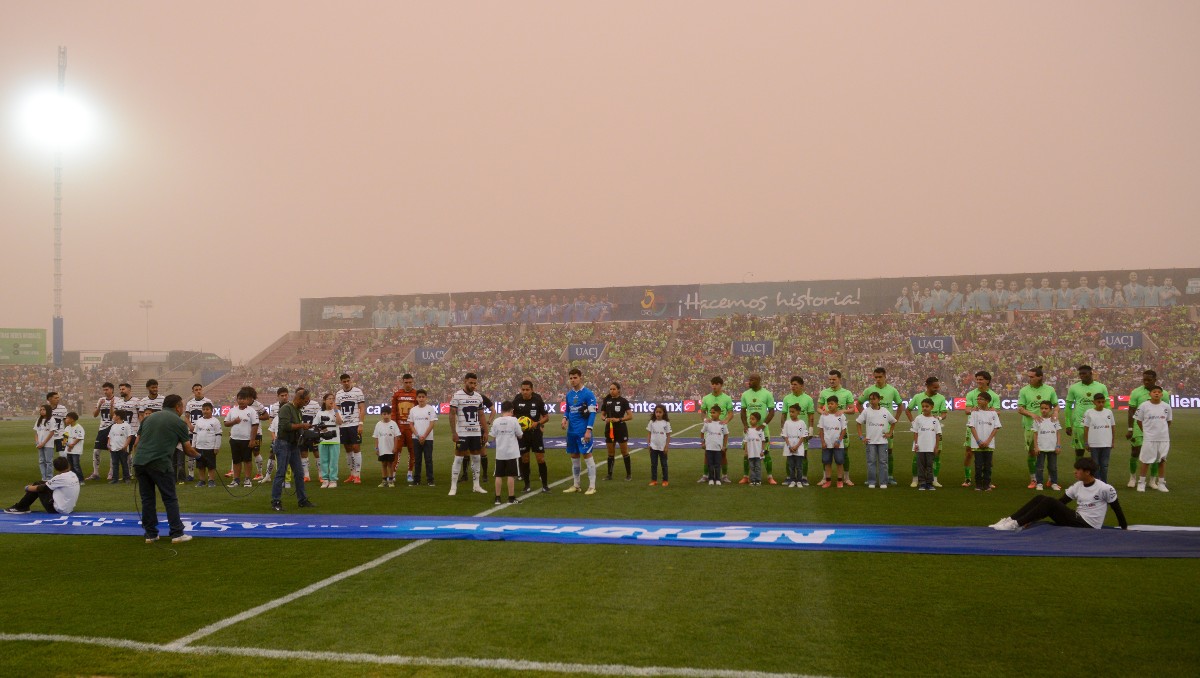 Las alarmantes condiciones atmosféricas del Juárez vs Pumas en Play-In (Imago7)