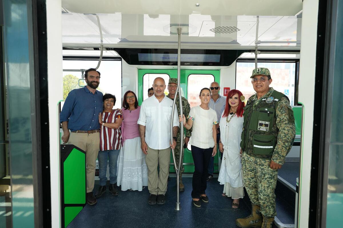 La Presidenta aseguró que el Tren Ligero de Campeche es una obra única en todo el mundo. | Especial
