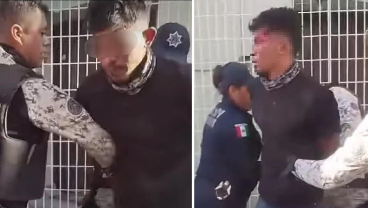 El presunto ladrón fue golpeado por habitantes de Tulancingo antes de ser entregado a las autoridades