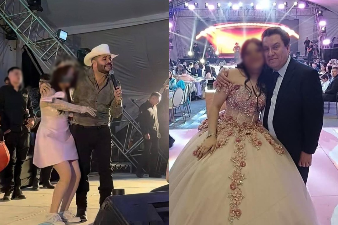 El Komander cantó y bailó junto a la quinceañera en Zacualtipán, Hidalgo