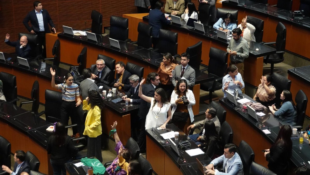 Senadores durante una votación en una Sesión Ordinaria en el Senado de la República. | Cuartoscuro