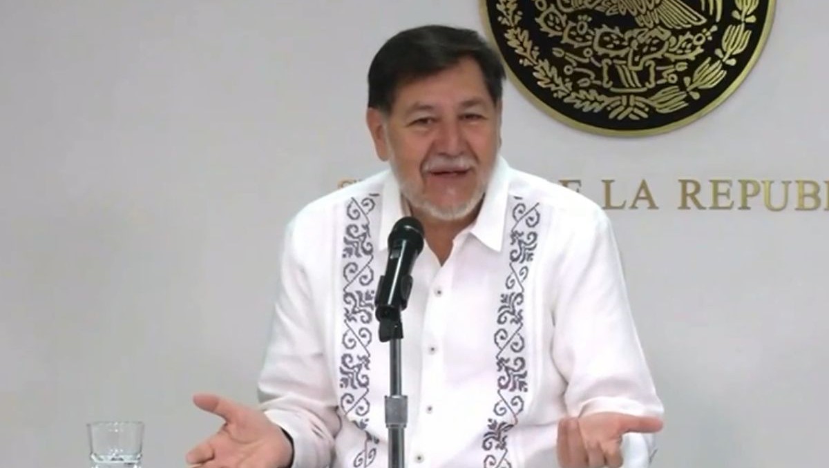 “la única manera de controlar brutalmente a los medios es a través de una dictadura, y nosotros no somos eso”, Noroña. | Captura