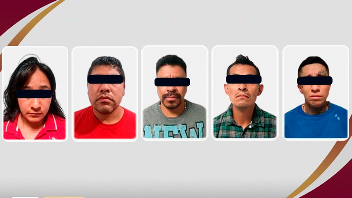 Autoridades detuvieron a cinco personas vinculadas con la banda “Los Peñafiel” en Pachuca