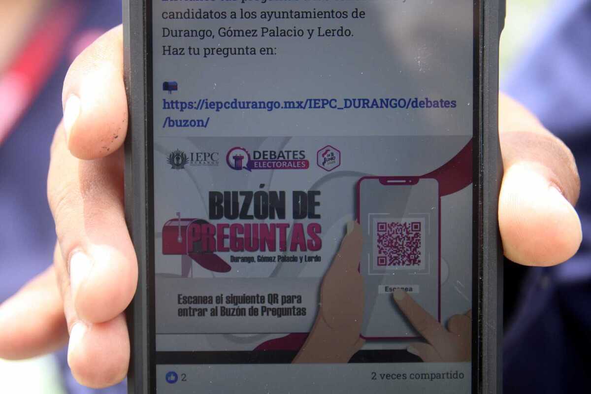 Los ciudadanos podrán hacer preguntas a través del buzón de la página del IEPC Durango.| Rolando Riestra