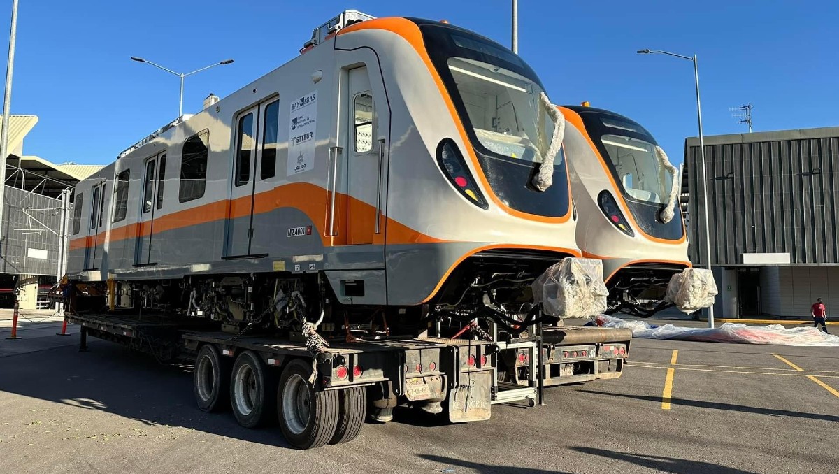 Unidades del Tren Ligero Línea 4 ya se encuentran listas para su puesta en marcha en Jalisco.  (Cortesía)