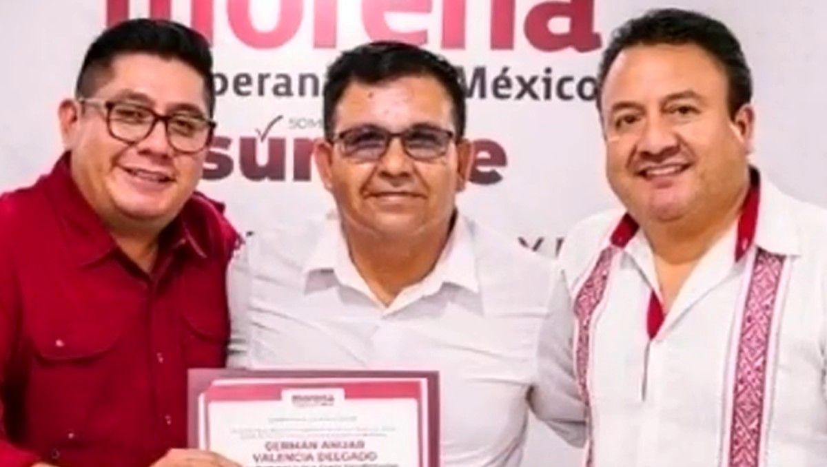 Asesinos del candidato de Coxquihui, Germán Anuar (centro), son identificados | Especial