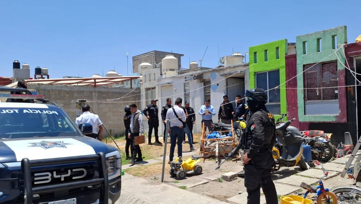Catean casas de seguridad "Los Peñafiel" en Toluca. | Foto: Abadiel Martínez