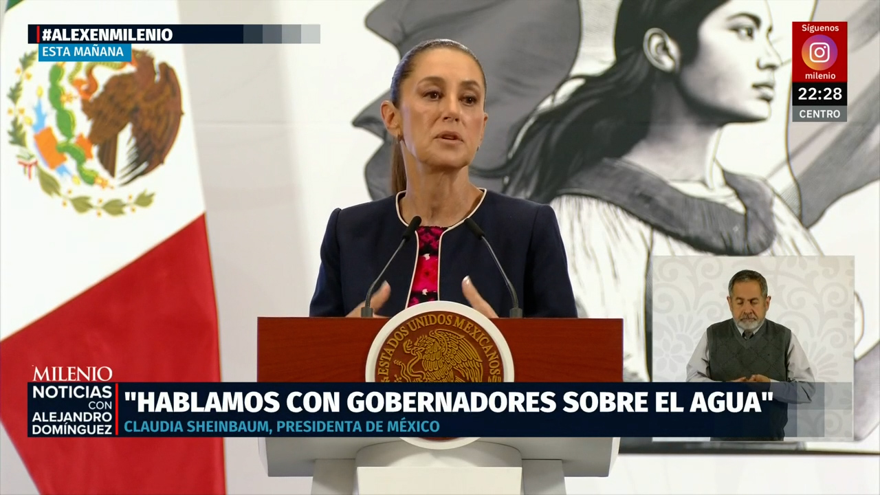 Claudia Sheinbaum pacta con EU el pago del agua pero impone condición