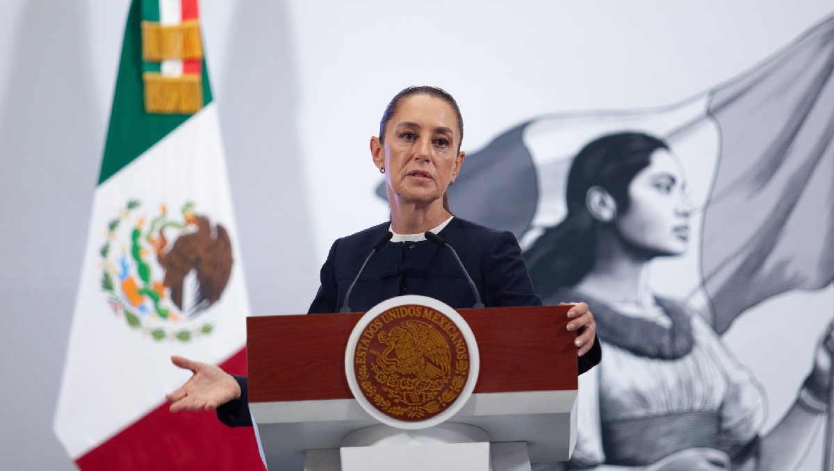 La mandataria en su conferencia de prensa desde Palacio Nacional el 30 de abril. | Cuartoscuro