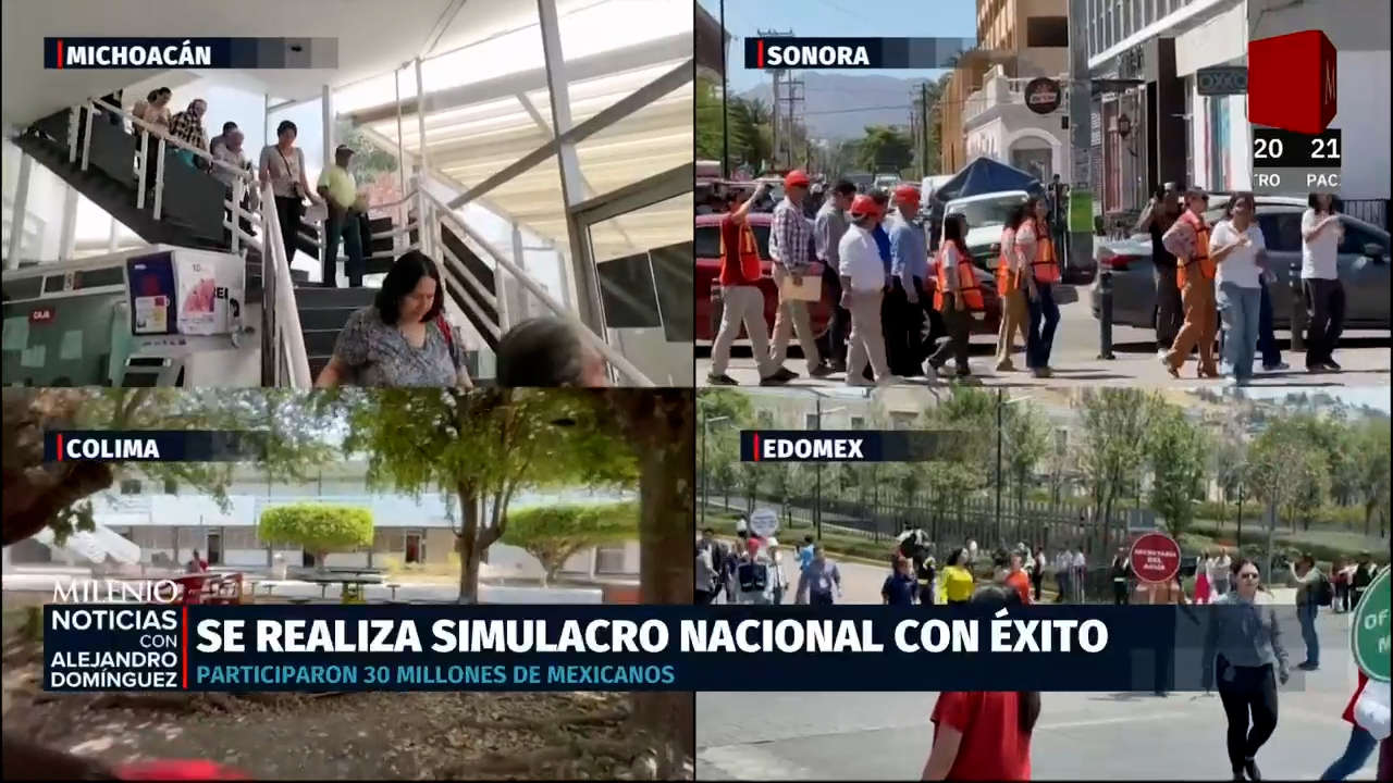 30 millones en el simulacro nacional, pero muchos no reciben la alerta telefónica