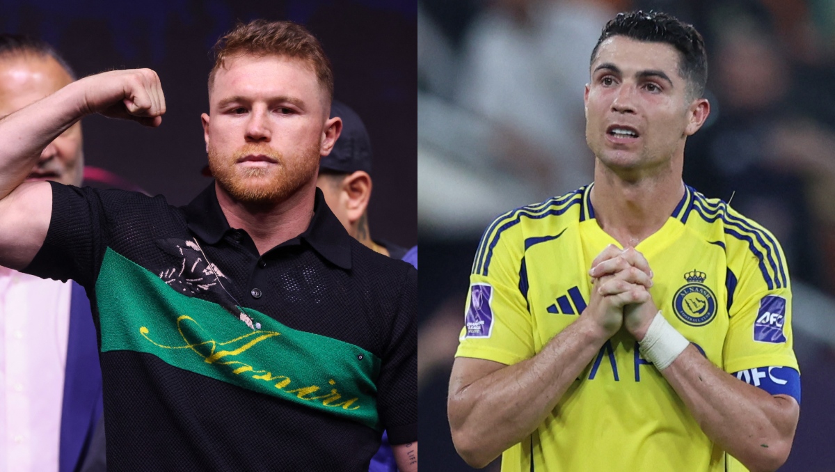 Canelo Álvarez aclara si Cristiano Ronaldo lo acompañará en su pelea ante Scull (AFP)