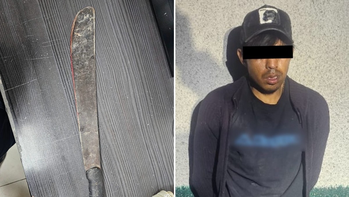 El implicado en el ataque con machete fue detenido tras un seguimiento virtual. | SSC