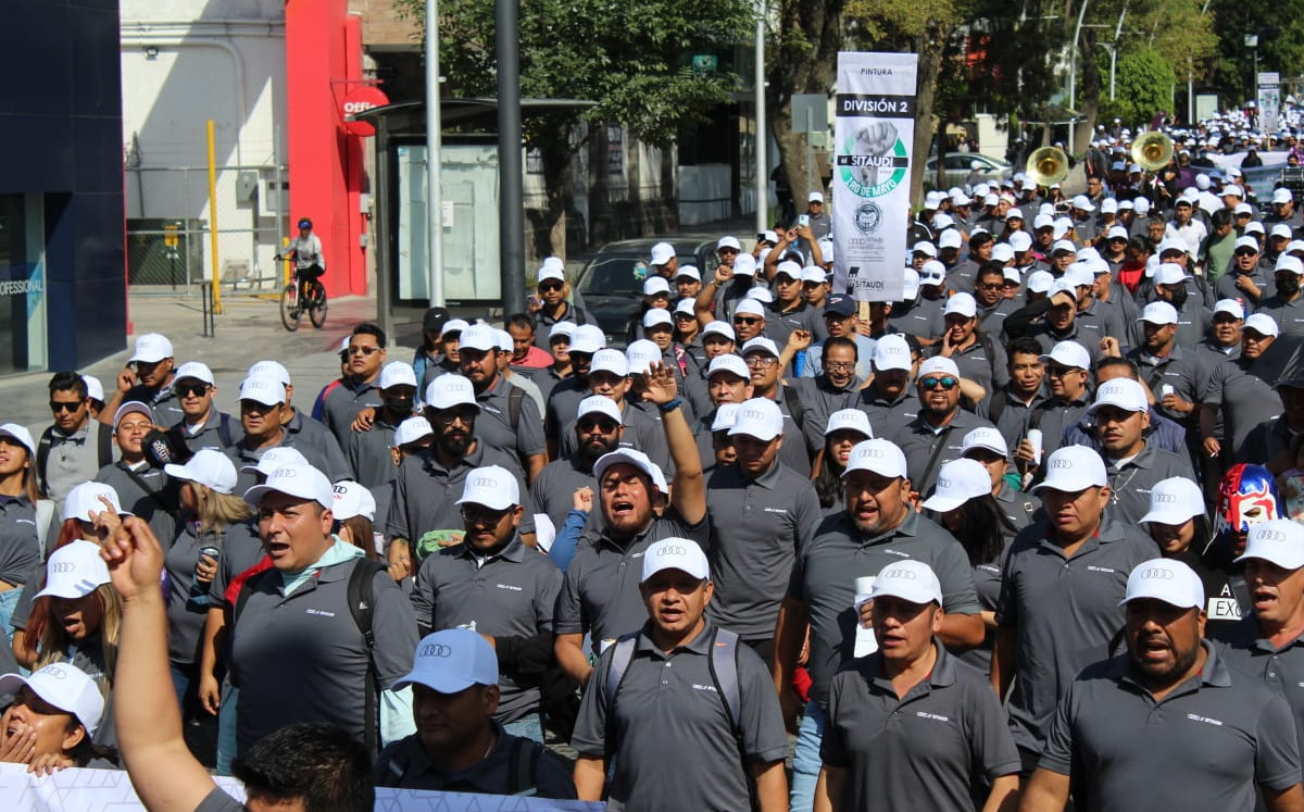 Marcha del Día del Trabajo en Puebla | Melanie Torres