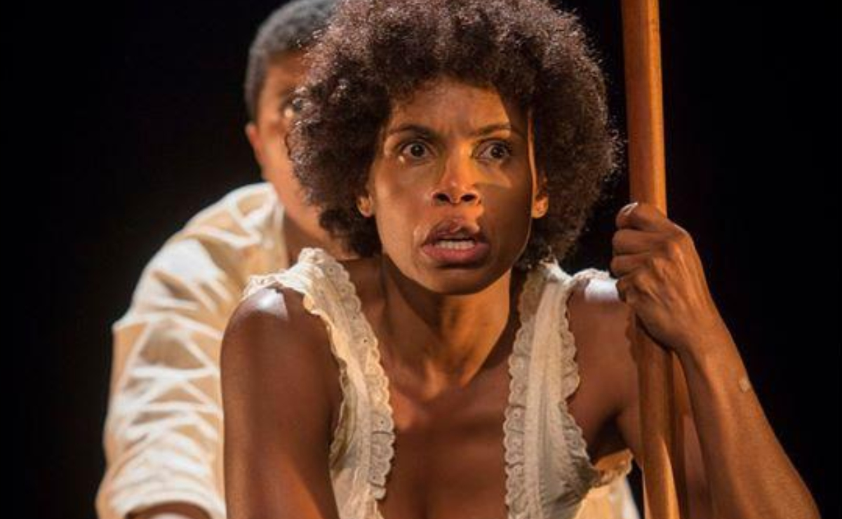 Marisol Castillo actuando en 'Yanga'. (Cortesía: Mulato Teatro)