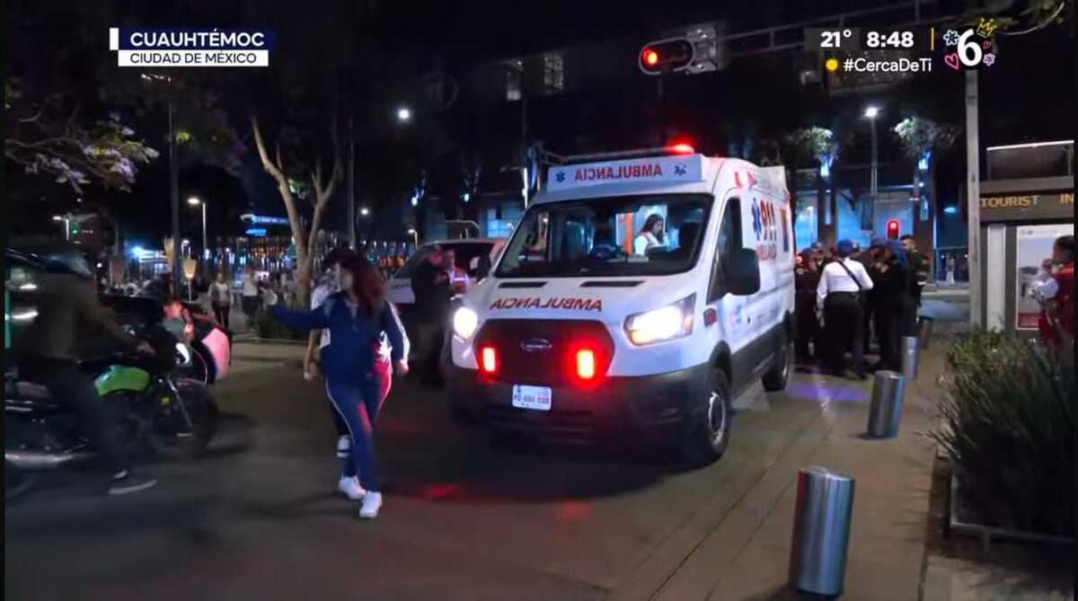 Reportera de Grupo Multimedios denuncia haber sido 'pinchada' frente de la Alameda Central. | Captura de pantalla