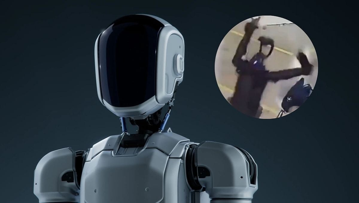 Robot ataca a hombres en China