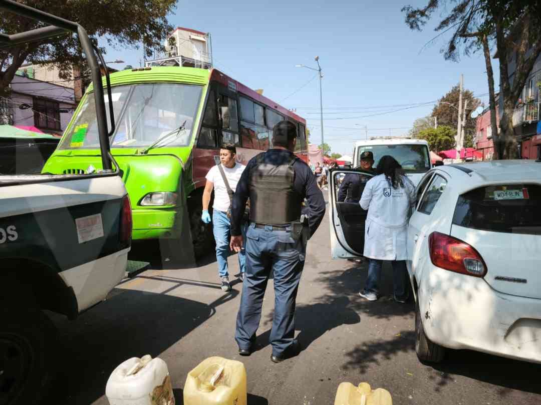 El accidente ocurrió en calles de la colonia Mártires de Tacubaya  |Foto: Jorge Becerril