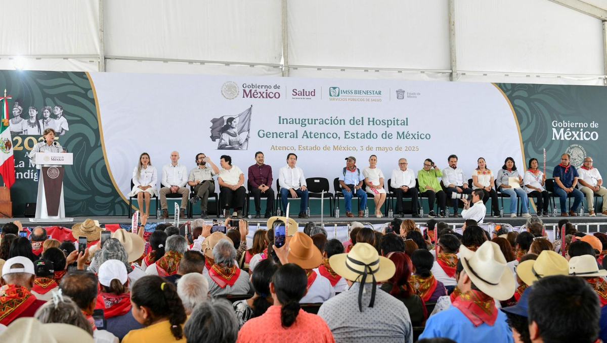 Sheinbaum y Delfina inauguran universidad y hospital en Edomex; mejoran acceso a salud y educación en la zona oriente.| Especial