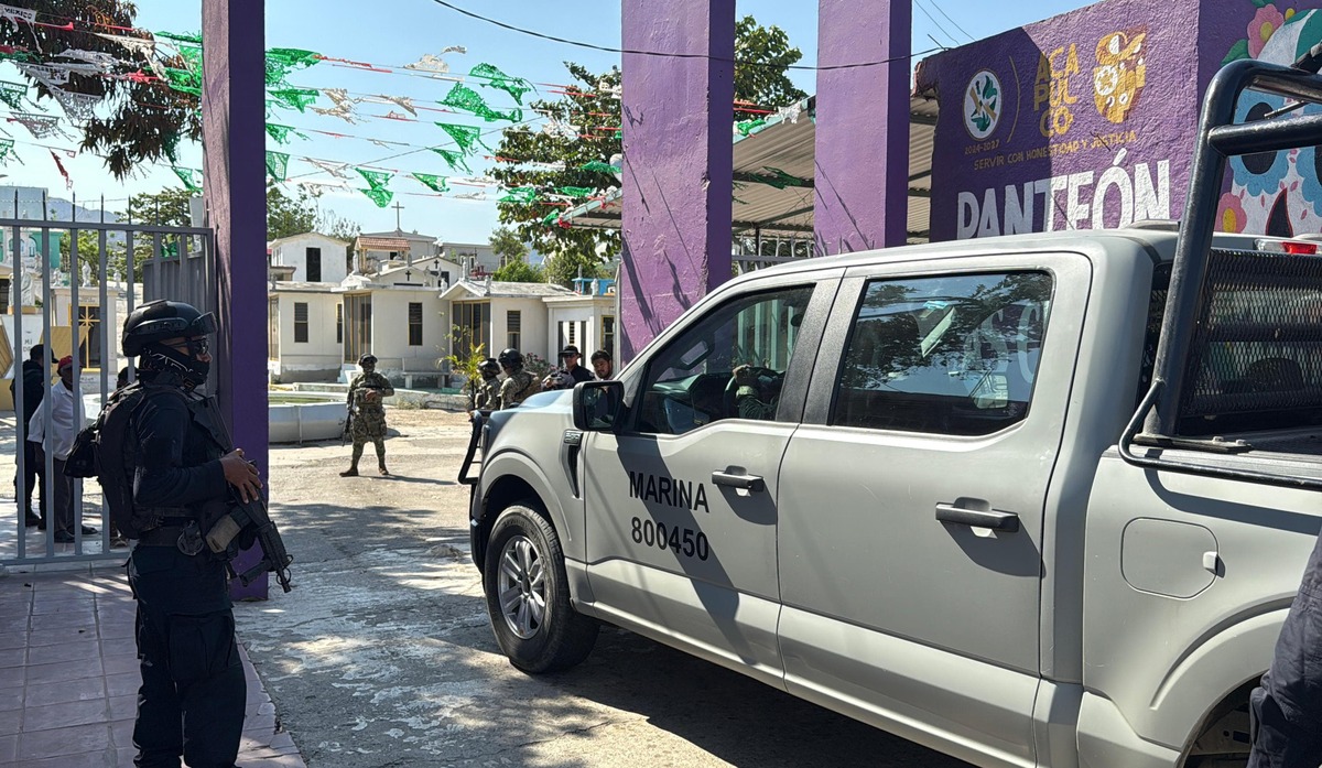 La zona fue asegurada por agentes de la Polícia estatal y Guardia Nacional.