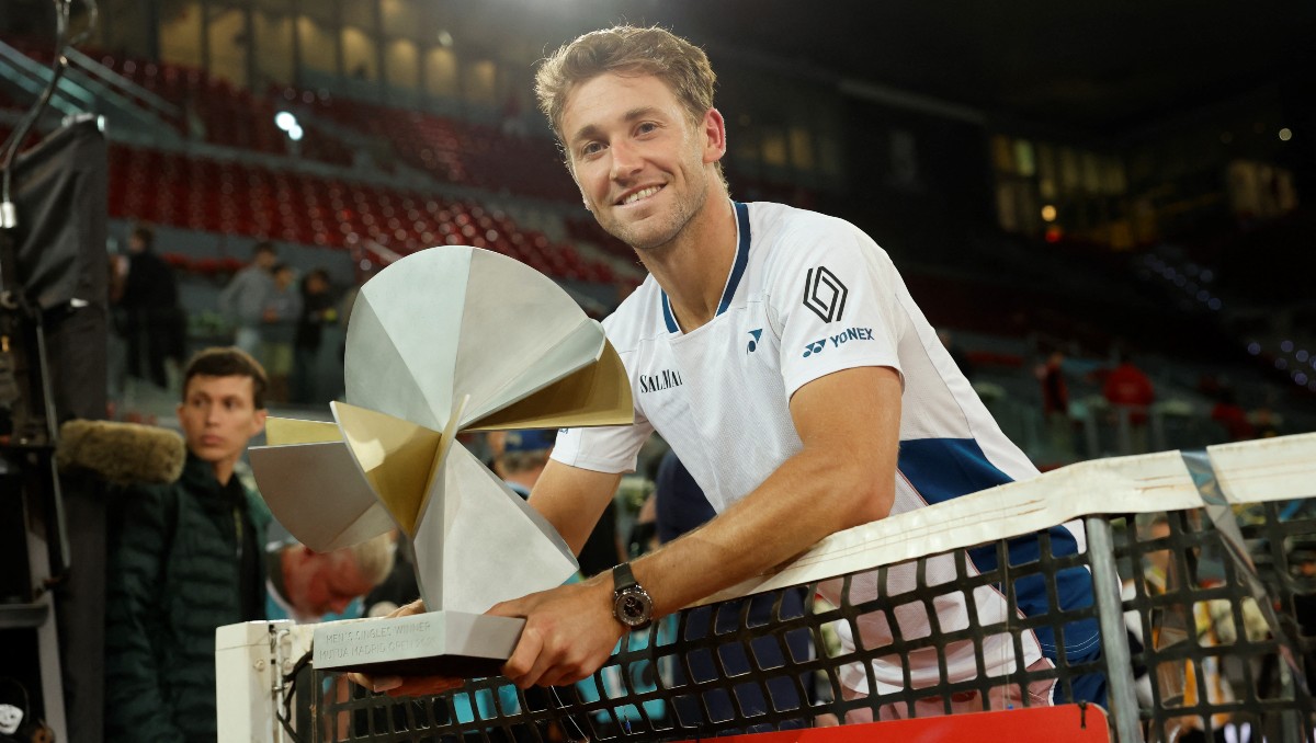 Casper Ruud gana el Abierto de Madrid, su primer Masters 1000 en su carrera (AFP)