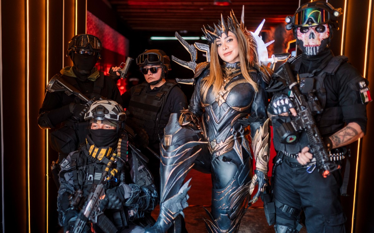 Cosplayers y fans disfrazados acudieron al torneo del videojuego, Cortesía: Ingrid Mühlenbrock