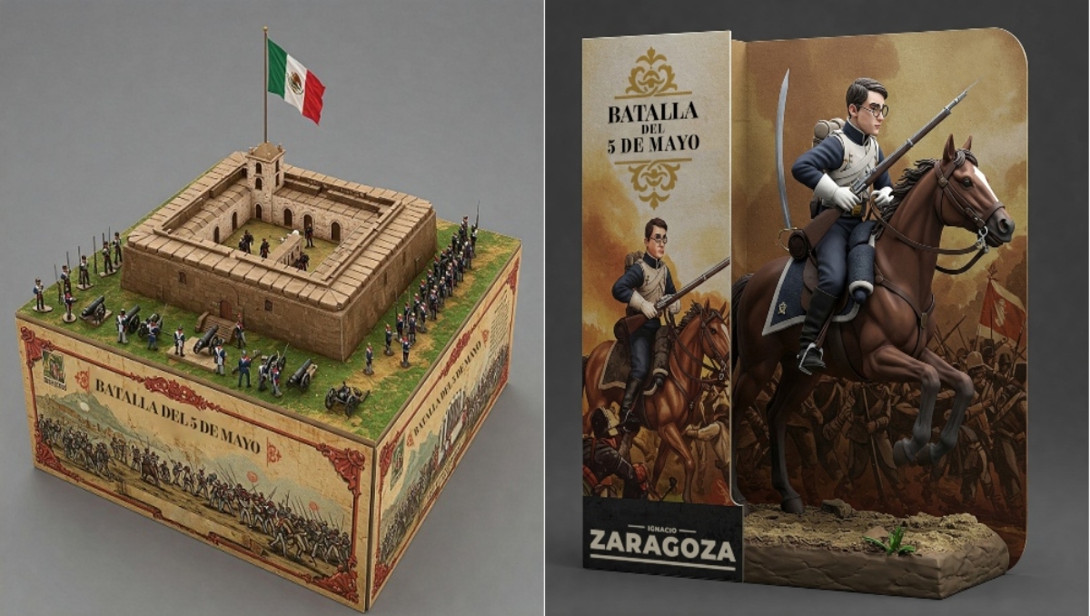 IA da vida a una colección de juguetes de la Batalla del 5 de Mayo | Andrés Lobato