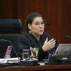 Ministra Lenia Batres durante una sesión de la Suprema Corte. | Cuartoscuro