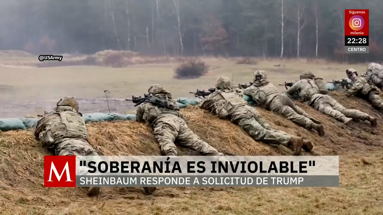Trump pide entrada de militares estadounidenses a México y Sheinbaum responde