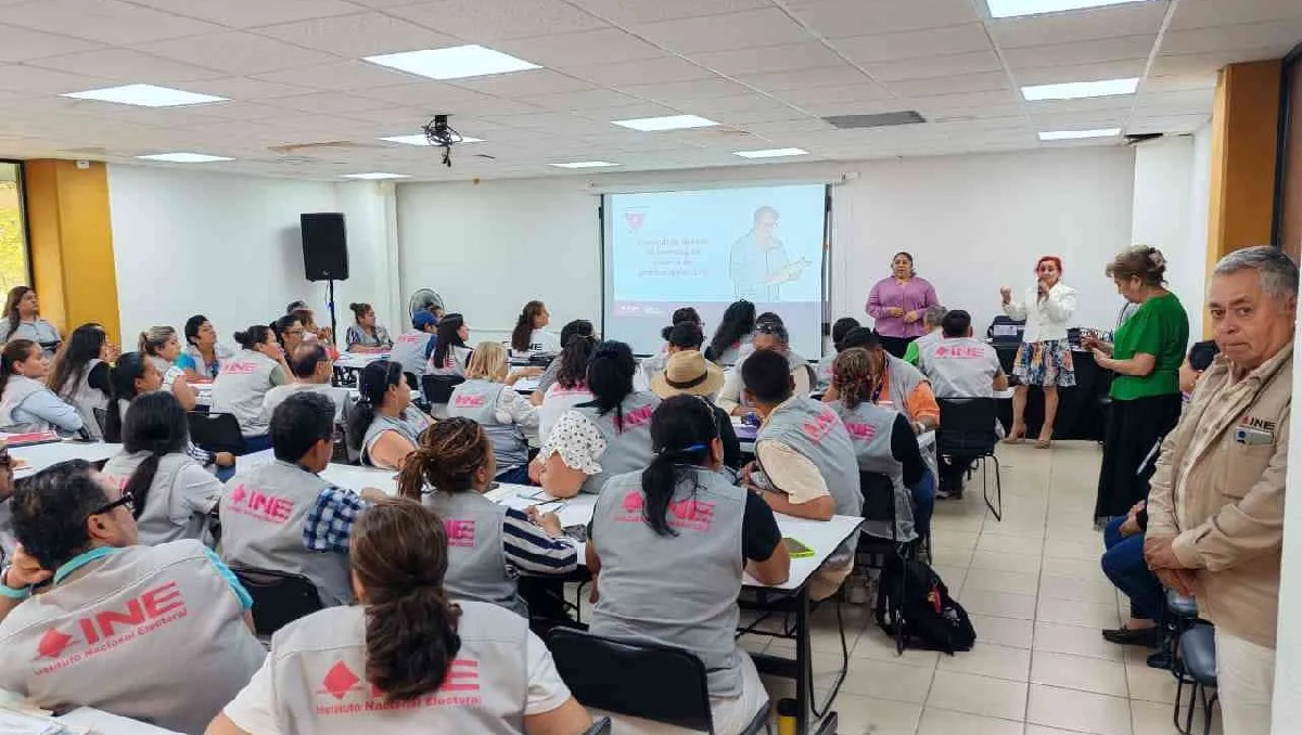 Llevan a cabo las capacitaciones pertinentes a todo el personal del INE en Tamaulipas