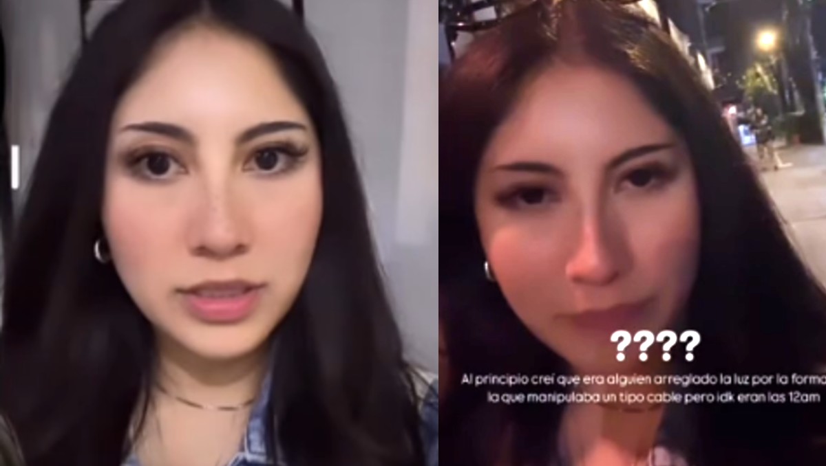 Momentos en el que la tiktoker caminaba sola en la Roma y fue perseguida por un hombre. | Redes sociales de Alondra Cosilion
