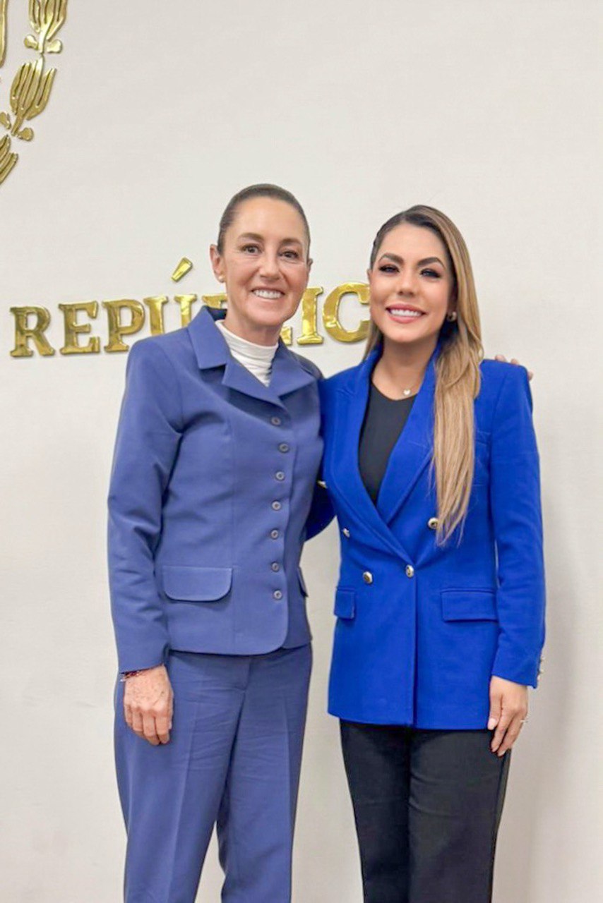 Sheinbaum y Salgado durante reunión de Gabinete de Seguridad